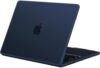 BlueSwan Capa rígida antirachaduras compatível com MacBook Air de 15 polegadas M4 M3 M2 2025 2024-2023 A3241 A3114 A2941, base de policarbonato de TPU macio para Air de 15 polegadas, fosco meia-noite