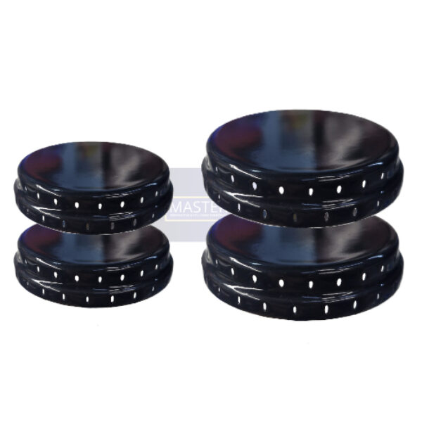 Boca de fogão 4 Espalhadores Tampinhas Queimador do Fogão Esmaltec Veneza/Ágata/Caribe/Munique/Bali