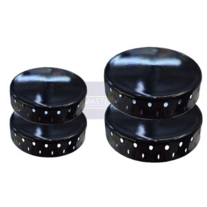 boca de fogão Kit Com 4 Tampinhas Espalhadores Fogão Esmaltec Ágata 4 Bocas