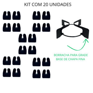 Borracha da Trempe Grade Cooktop Fogão Eletrolux Philco Continental Chamalux Atlas Suggar Mueller - 20 Peças