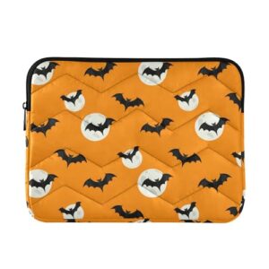 Burbuja Capa para laptop Black Bats Moon de 13 a 14 polegadas à prova de choque à prova d'água para notebook, tablet, poliéster