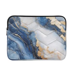 Burbuja Capa para laptop de mármore azul branco de 13 a 14 polegadas à prova de choque à prova d'água para notebook, tablet, poliéster