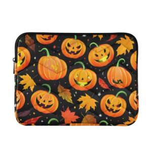 Burbuja Orange Pumpkins capa para laptop de 13 a 14 polegadas à prova de choque à prova d'água para notebook, tablet, poliéster