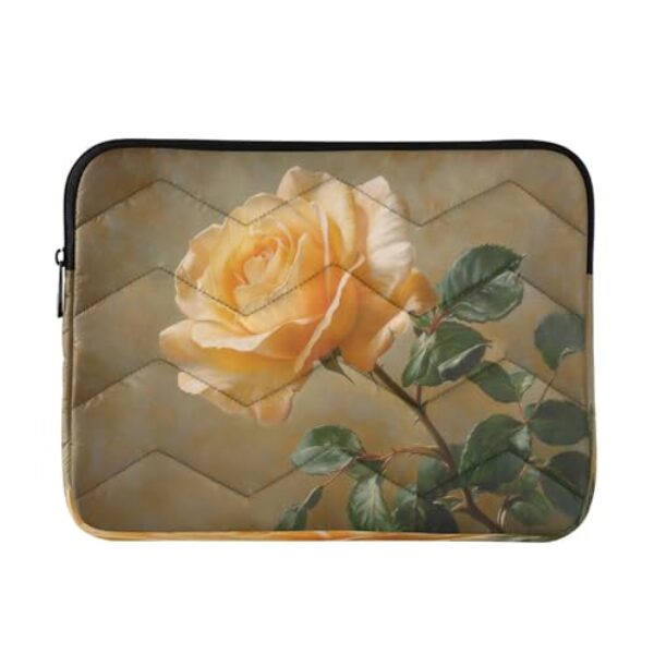 Burbuja Valentine Capa para laptop rosa amarela 13-14 polegadas à prova de choque à prova d'água para notebook, tablet, poliéster