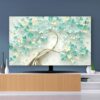 Capa de TV 32-80 polegadas protetor de tela para TV LCD LED capas de poeira arte europeia decoração de sala de estar para pendurar em casa desktop monitor universal curvo - padrão 3||65 polegadas (152