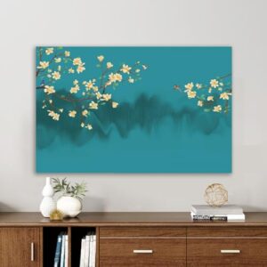 Capa de TV Protetor de tela interno protetor de televisão suspenso elástico 32-85 polegadas tela universal moderna casa LCD LED plasma plano para decoração de sala de estar - verde-2||69-75 polegadas