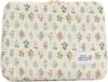 Capa grande para laptop com flor, bolsa para computador floral, protetora, macia, acolchoada, capa de transporte, com zíper, bolsa para notebook (#1)