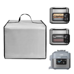 Capa para fritadeira a ar, resistente, resistente ao calor, à prova d'água, capa protetora contra poeira para Ninja Combi multicooker, forno e fritadeira a ar/fritadeira a ar rápida SF300C 6-qt (prata