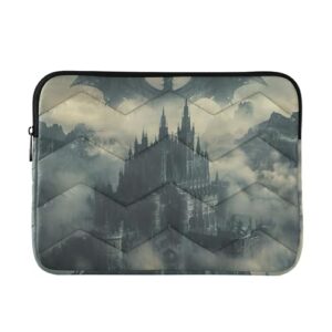 Capa para laptop Dragon Fog Castle, fina, leve, à prova d'água, bolsa de viagem para laptop para homens e mulheres de 13 a 14 polegadas