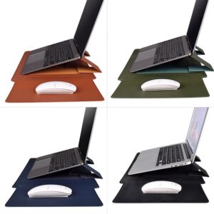 Capa Para Notebook Stand Macia De Couro PU Macbook Air Pro 13,3 14 Bolsa De 15,4 Polegadas Xiaomi DELL
