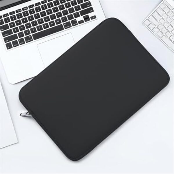 Capa protetora de manta para laptop e tablet bolsa computador espuma imitação mergulho macia fina leve forro ventilada absorve impactos zíper deslizamento suave