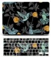 Capa rígida para laptop compatível com MacBook Air de 13 polegadas 2020 2019 2018 modelo M1 A2337 A2179 A1932, capa rígida de plástico fino e capa de teclado para Mac Air 13,3 polegadas, beija-flores