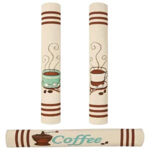 Capas de maçaneta de geladeira, luvas de eletrodomésticos de cozinha, luvas de geladeira, micro-ondas, lava-louças, porta, pano, lavável, antiderrapante, forno, mantenha longe das pontas dos dedos