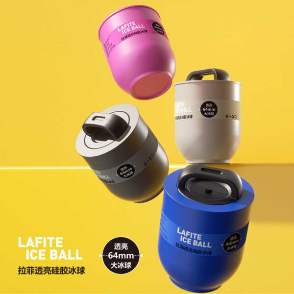 Casa grande bola cubo de gelo fabricante de gelo uísque redondo grande bola de gelo molde geladeira cubo de gelo bandeja