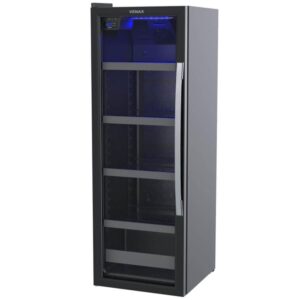 Cervejeira Venax Blue Light 200 Litros Porta Invertida Preto Fosco 220V 32168