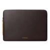 Comfyable Capa fina para laptop compatível com MacBook Air de 13 polegadas M4 M3 M2 M1, MacBook Pro de 13 polegadas, capa de couro PU resistente à água, chocolate