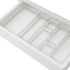 Conjunto 7 Organizadores Multiuso de Acrílico para Gavetas, Armários e Geladeira – Potes Organizadores para Maquiagem e Cozinha