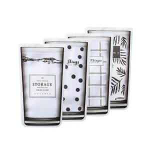 Conjunto com 4 Porta-Alimentos de Silicone Simple | Hermético e Reutilizável