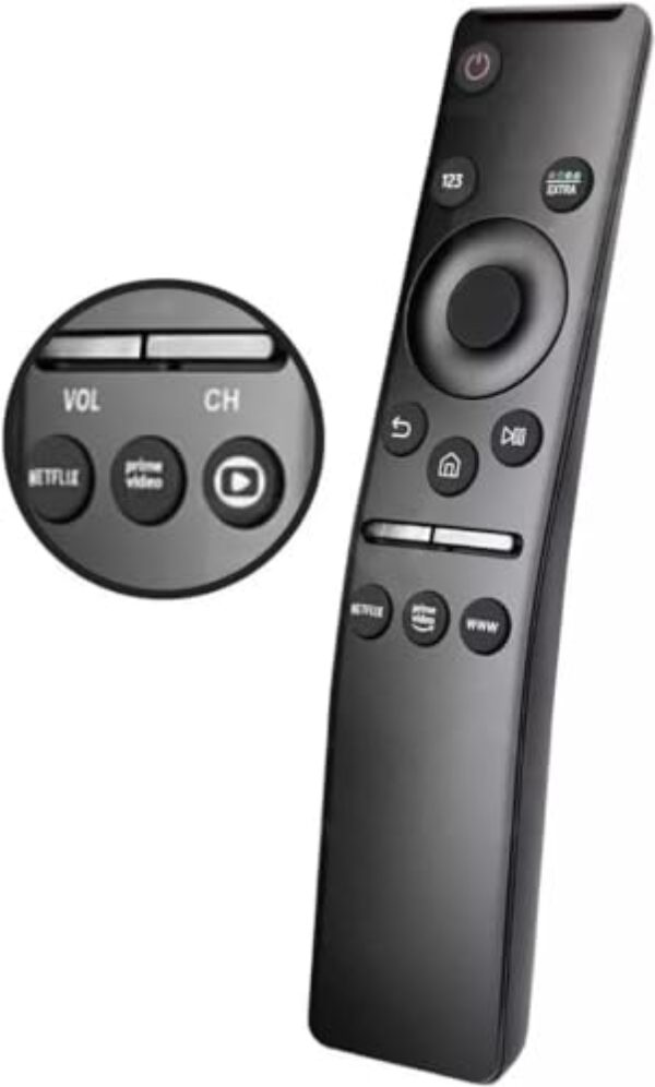 Controle Remoto — Compatível com Smart TV Samsung — Netflix, Prime, Globoplay