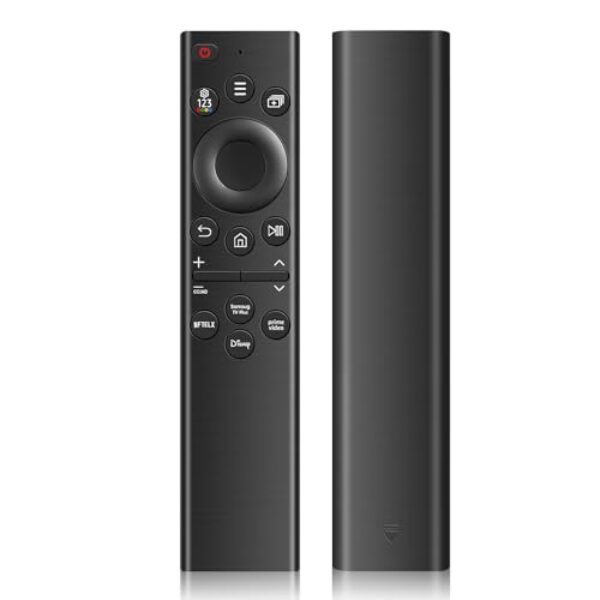 Controle remoto de substituição BN59-01385A para Smart TV Samsung compatível com todas as Smart TVs Samsung LED QD Neo QLED 4K 8K HDR de 2018 a 2024, com 4 botões de atalho sem função de voz