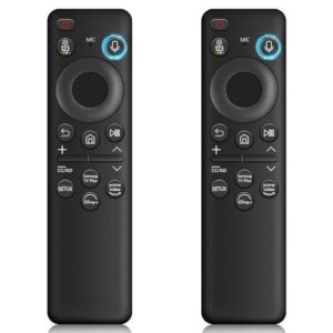 Controle remoto de TV BN59-01432A para Samsung TV OLED Neo QLED Crystal UHD The Frame S85F S90F S95F Q70D Q80D QN85D QN90D 4K TV remoto com controle de voz QN65Q80D TM2360E (2 unidades, sem solar)