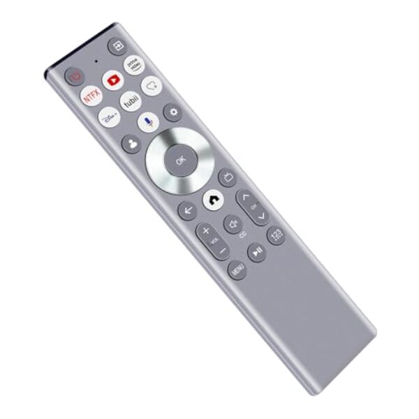 Controle remoto de voz de substituição ERF6A80 compatível com Hisense U6 U7 U8 Series Mini-LED TV 85U8N 75U7N 55U8N 65U8N 75U8N 100U8N 55U7N 65U7N 55U6N 65U6N 75U6N 85U6N 75U9N N 85U9 N 100U88N 43A7N