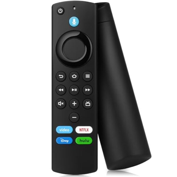 Controle remoto Fire Smart Stick de substituição para TVs Stick (2ª/3ª geração, Lite, HD), Stick 4K/Max (1ª/2ª geração), cubo de TV, controle remoto para alguns pioneiros, Smart TVs TCL