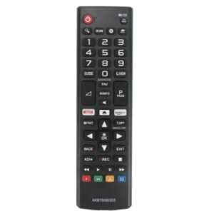 Controle remoto universal para LG TV (todos os modelos) compatível com 55UN7300AUD e todos os LG Smart TV LCD LED 3D HDTV AKB75375604 AKB75095307 AKB75675304 AKB74915305,
