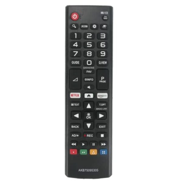 Controle remoto universal para LG TV (todos os modelos) compatível com 55UN7300AUD e todos os LG Smart TV LCD LED 3D HDTV AKB75375604 AKB75095307 AKB75675304 AKB74915305,