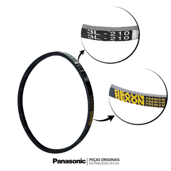 CORREIA PARA LAVADORA DE ROUPAS PANASONIC – ORIGINAL 12kg 14kg 16kg 17kg 18kg B3 B5 B6 B7 P6 P7