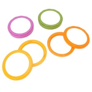 Cryfokt Caixa Hermética de Armazenamento de Frutas de Silicone Conjunto de 4 para Geladeira Com Tampas Versáteis para Vegetais Cebolas e Uvas, Fácil Limpeza, 4 Peças