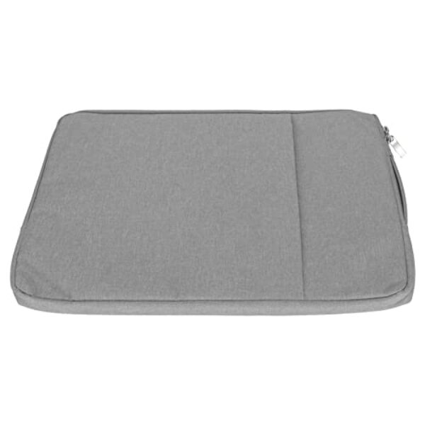 Cryfokt Capa Fina para Laptop de 15,6 Polegadas, Capa Protetora de Dupla Camada de Poliéster para Homens de Escritório Com Bolso Extra para SO, Laptop Pro, Homens de Negócios (Cinza)
