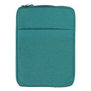 Cryfokt Capa Fina para Laptop de 15,6 Polegadas, Capa Protetora de Dupla Camada de Poliéster para Homens de Escritório Com Bolso Extra para SO, Laptop Pro, Homens de Negócios (ciano escuro)