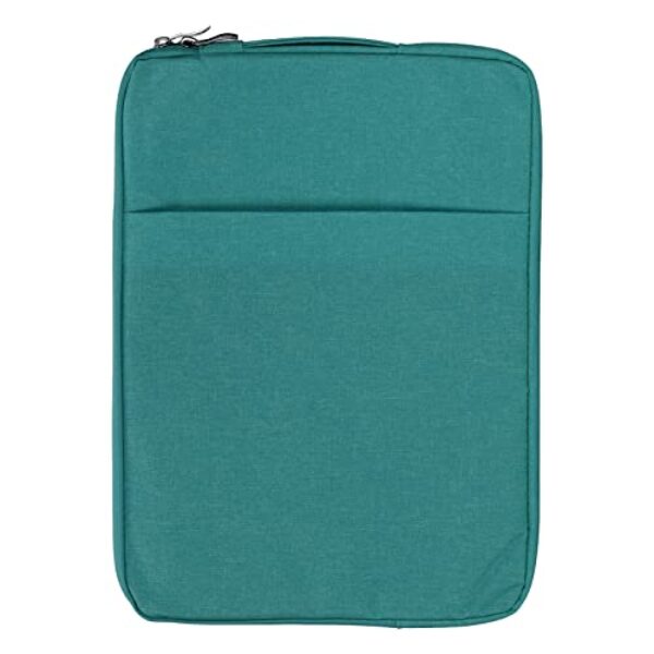 Cryfokt Capa Fina para Laptop de 15,6 Polegadas, Capa Protetora de Dupla Camada de Poliéster para Homens de Escritório Com Bolso Extra para SO, Laptop Pro, Homens de Negócios (ciano escuro)