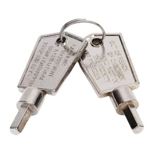 Cryfokt Chave do Freezer, Exato Fit -amigável Metal -Freezer Door Key 2pcs para a Geladeira