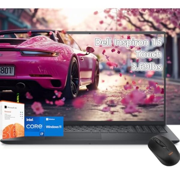 Dell inspiron 15 Laptop Touchscreen - i7-1355U -39.6 cm FHD Touch - 64GB RAM -1TB SSD -College Student Business Laptop Windows 11 - Office 365 -Computadora Photo Editing - 1.6 kg Light