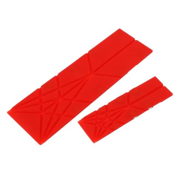 Dioche Conjunto de Colher de Medição de Polígonos Dobrável Plana Magnética 3 Em 1 Colheres de Medição Ferramenta de Cozinha para Assar Cozinhar Material PP Grande Pequeno 2 Peças (Vermelho)