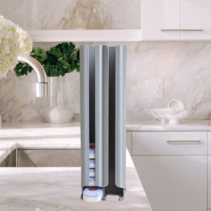 Dispenser Cinza Pastilha Tablet Lava Louça Duplo para 30 Pastilhas Máquina de Lavar Louça