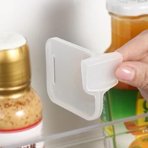 Divisor de gaveta de geladeira 10 peças, divisor organizador de geladeira transparente, separador de espaço de cesta de armazenamento, acessório de geladeira de porta lateral, inserção de