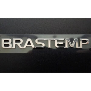 Emblema Adesivo Refrigerador Frigobar Brastemp Logo de Alumínio Original