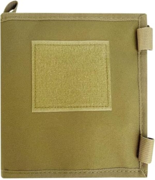 Estojo de mapa, porta-caderno com área de mapa transparente de 15 × 18 polegadas Saco de armazenamento de documentos à prova d 'água para acampamento ao ar livre Caminhadas Ciclismo " (Cáqui)