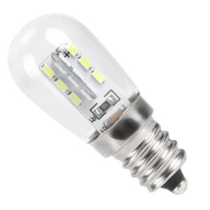 Eujgoov Lâmpada LED E12, Pacote Com 10 Vidros, Luz de Substituição Com Eficiência Energética de 1,5 W para Geladeira, Máquina de Costura, Gabinete, Eletrodoméstico Com 6000K Branco Frio