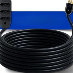 Extensão Elétrica 30m Cabo Pp Reforçada Obra Profissional 10/20a Longo alcance Multiuso flexível (30 METROS)