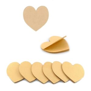 FAZHBARY Pacote com 8 notas adesivas divertidas em forma de coração, papel kraft, bloco de notas adesivas 3 x 3 para escola, escritório, dia dos namorados