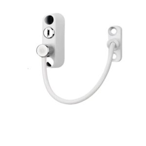 Fechaduras de porta de janela de aço inoxidável, fechaduras de corrente de porta de janela, kits de fácil instalação, ferragens domésticas para janelas, portas, geladeiras, armários, cercas, portas