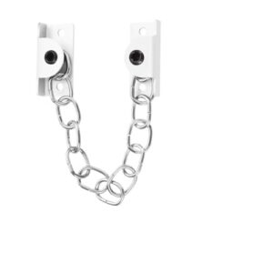 Fechaduras de porta de janela de aço inoxidável, fechaduras de corrente de porta de janela, kits de fácil instalação, ferragens domésticas para janelas, portas, geladeiras, armários, cercas, portas