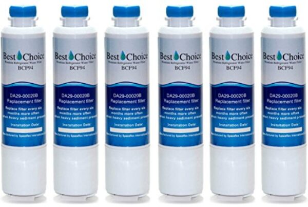 Filtro de água de geladeira compatível com Samsung DA29-00020B da Best Choice, filtros de água certificados, compatível com HAF-CIN EXP, White