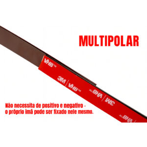 Fita Magnética Perfil Magnético de Imã Flexível Imã Artesanato Geladeira Autocolante Adesivo 3M 14X2mm