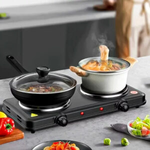 Fogao Eletrico 2 Bocas Portatil Economico Compacto Cooktop 2000w 220v Portátil ou Fogão Elétrico 1 Boca Chapa Camping