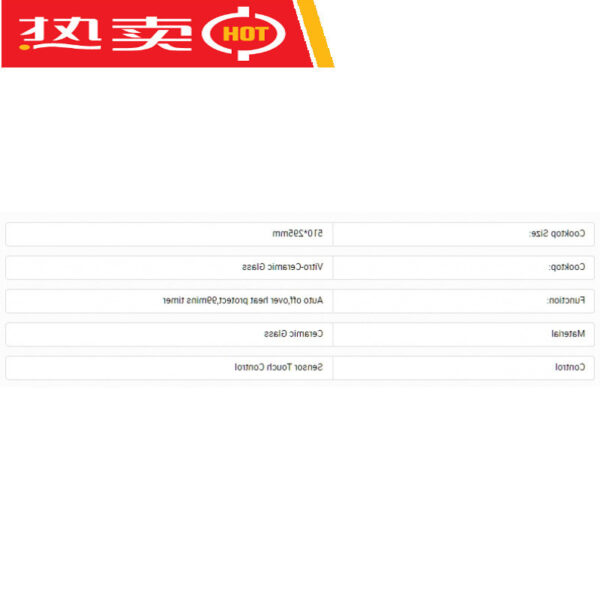 Fogão 2 Bocas Touch Vidro Cerâmica Indução 3500W Cooktop 2 Bocas e 1 Boca 1200W Portátil Preto